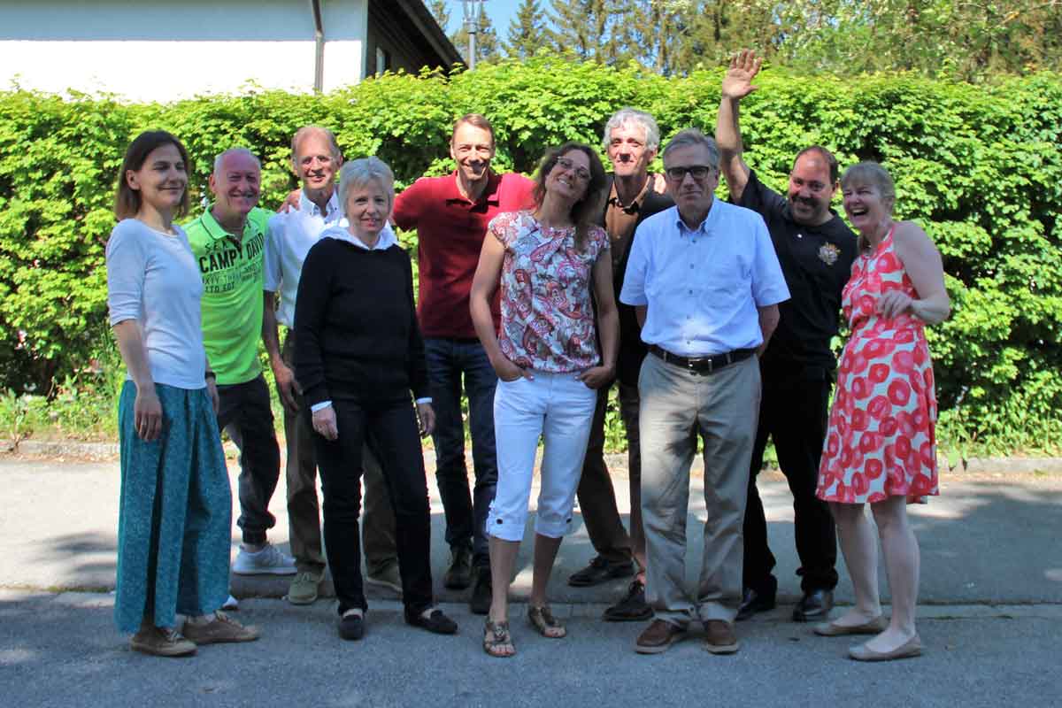 Gruppenbild des Vorstands des dieBasis Kreisverband München vom 15.05.2022