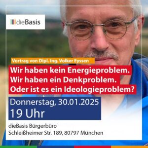 Vortrag: Utopische Energiewende oder realistische Energiesicherheit für Deutschland